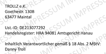Impressum – Angaben gemäß § 5 TMG